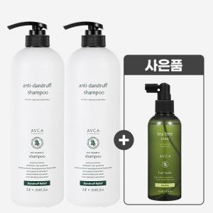 상품 이미지: 아브카 탈모증상완화 비듬 케어 샴푸 1000mlx2개 + 티트리 헤어토닉 사은품 증정