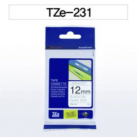 상품 이미지: 부라더정품 라벨테이프 12mm TZe-231 흰색바탕검정글씨