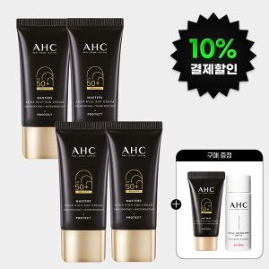 상품 이미지: (10%결제할인) AHC 마스터즈 아쿠아리치 선크림 듀오세트 2개 +(증정)마스터즈 선크림 10ml+에센스 20ml
