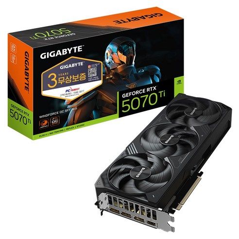 상품 이미지: GIGABYTE 지포스 RTX 5070 Ti WINDFORCE OC SFF D7 16GB 피씨디렉트