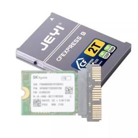 상품 이미지: JEYI CF-Express 타입 B to 2230 NVMe M.2 SSD 어댑터 PCIe 4.0 확장 메모리 CFexpress 카드 호환 캐논 니