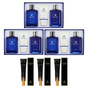 상품 이미지: 비버리힐스폴로클럽 블루옴므 스킨+로션+에센스 기초3종 3세트+캐비아아이크림3개 선물 기프트 명절