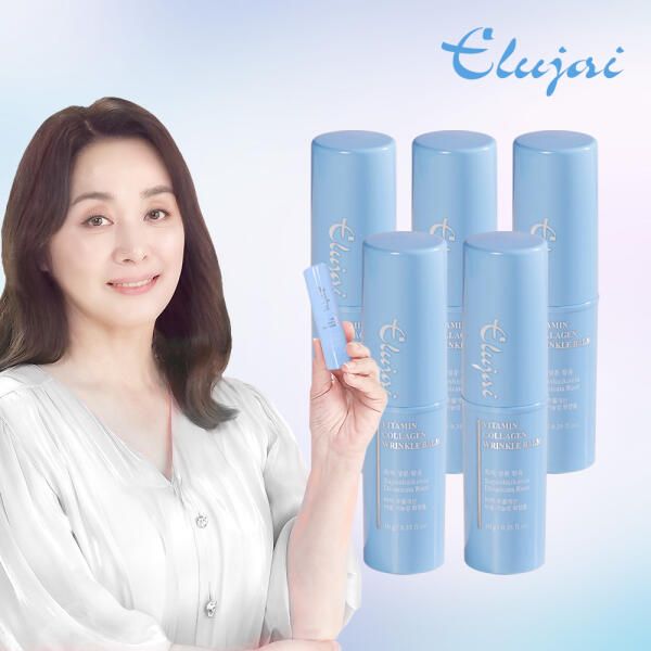 상품 이미지: [홈쇼핑정품] 엘루자이 비타민 콜라겐 링클밤 5개/ 멀티밤 주름지우개 미백 보습 탄력
