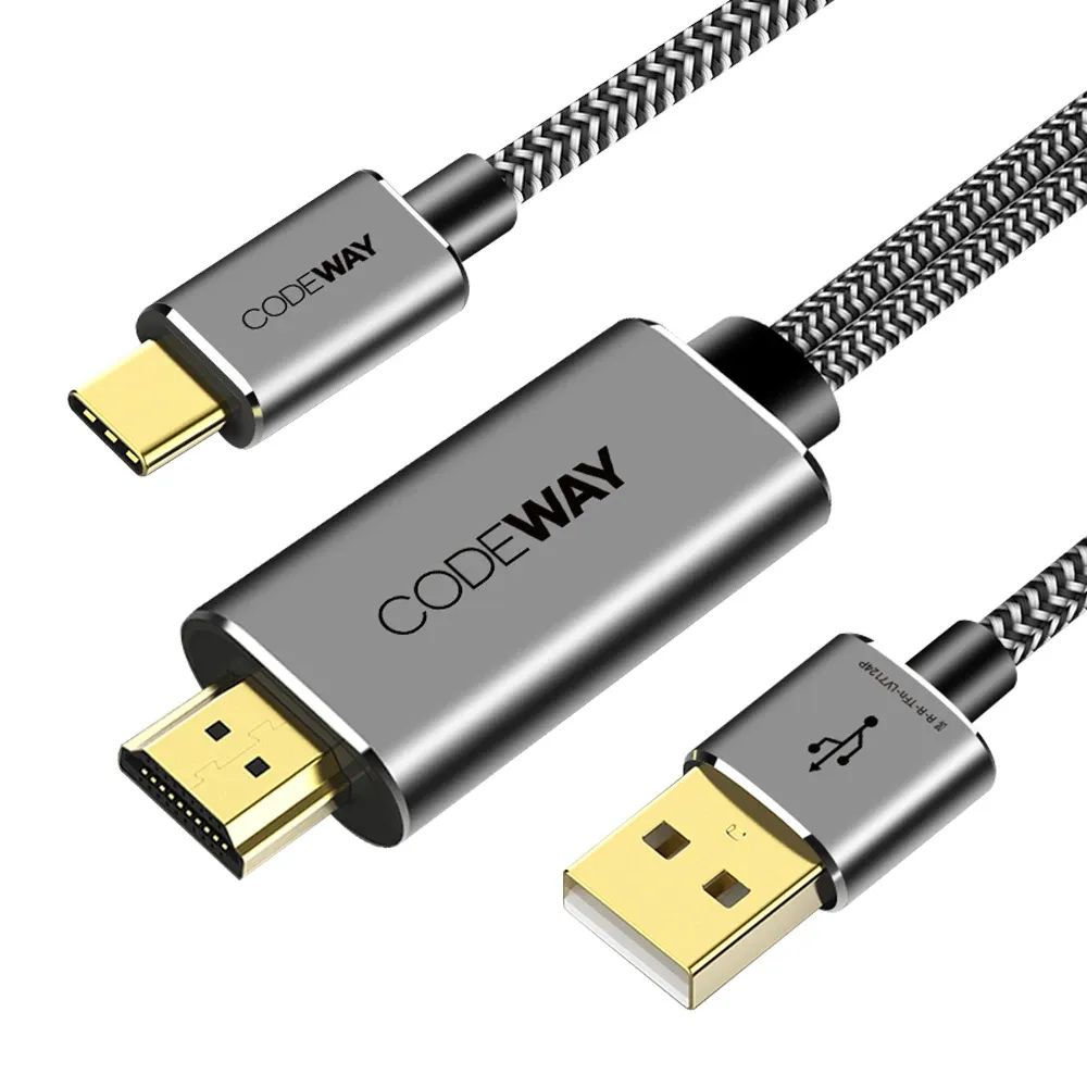 상품 이미지: 코드웨이 4K UHD C타입 to HDMI 미러링 충전케이블
