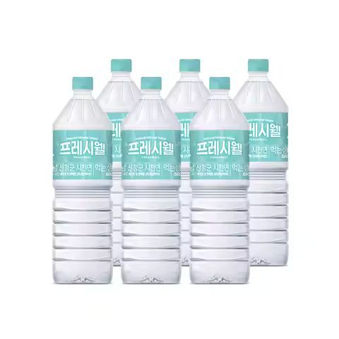 상품 이미지: 지리산 생수 프레시웰 2L X 24 (유라벨/무라벨 랜덤 발송)
