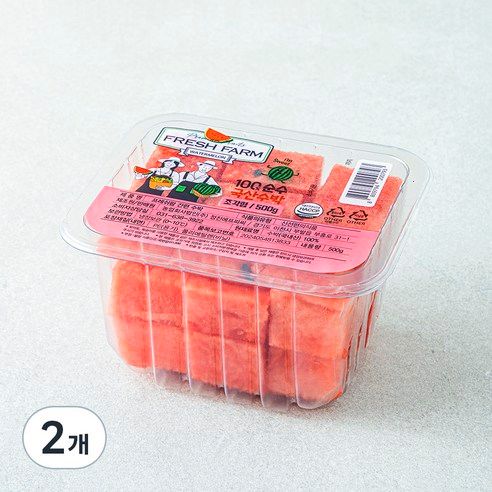 상품 이미지: 프레쉬팜 간편 수박, 500g, 2개