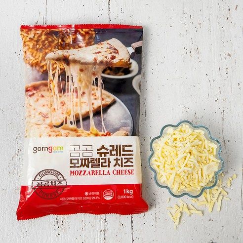 상품 이미지: 곰곰 99.3% 슈레드 모짜렐라 치즈(대용량)