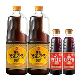 상품 이미지: 샘표 양조간장501 1.7L 2개+진간장골드 500ml 2개