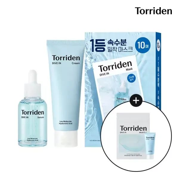 상품 이미지: [SET] 다이브인 세럼 50ml+다이브인 크림 80ml+마스크 10매  (+다이브인 크림 20ml+멀티패드 10매입)