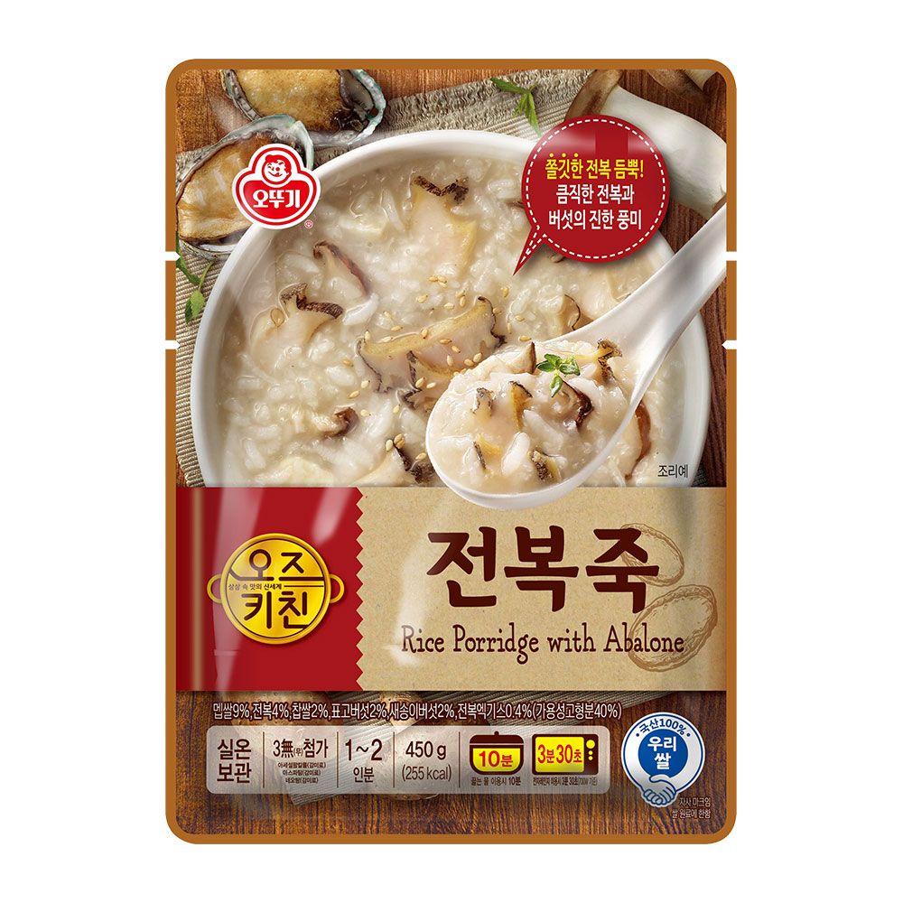상품 이미지: [4개 이상 25% 할인] 오뚜기 오즈키친 전복죽 450g 외 7종
