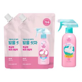 상품 이미지: 온더바디 발을씻자 코튼풋샴푸 비누향 385ml 1개 +리필 500ml 2개