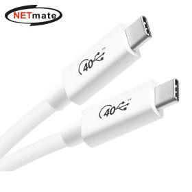 상품 이미지: 강원전자 넷메이트 USB4 40Gbps 케이블 1m (화이트/USB-IF 인증) NM-UC401W
