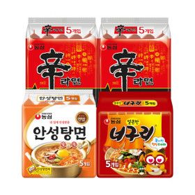 상품 이미지: 신라면10입 +안성탕면5입 +너구리5입 (총 20봉)
