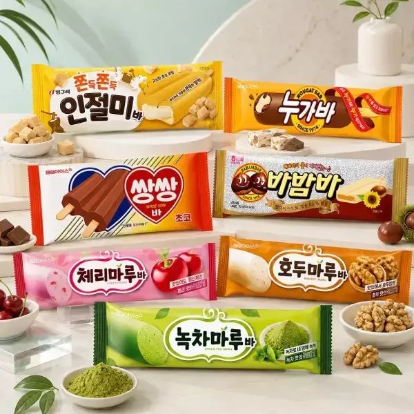 상품 이미지: [20+20] 해태 바 20+20 골라담기 / 쌍쌍바 누가바 바밤바 인절미바 호두마루 체리마루 녹차마루