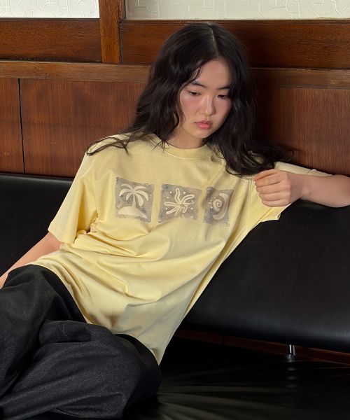상품 이미지: 썸머 리듬 반소매 티셔츠 (레몬) K26QB239