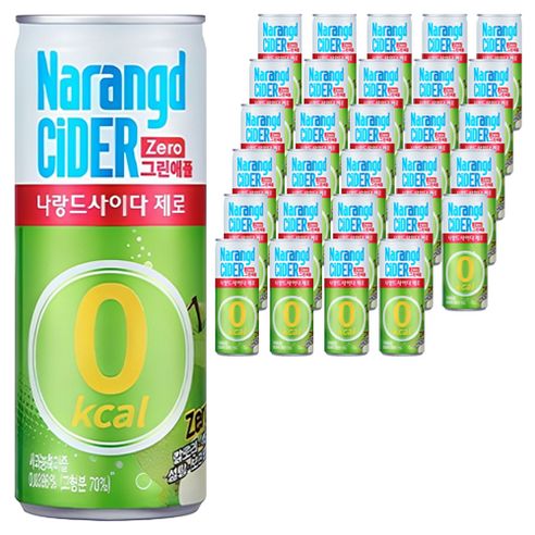 상품 이미지: 나랑드사이다 제로 그린애플, 245ml, 30개
