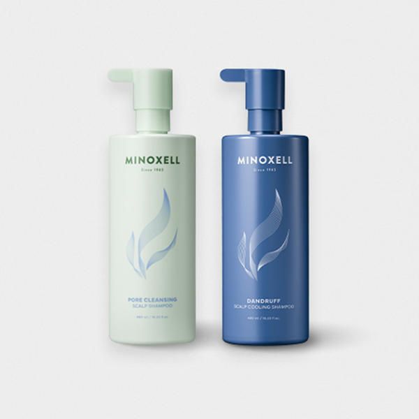 상품 이미지: 현대약품 마이녹셀 포어 클렌징 스칼프 탈모샴푸 480ml 1개 + 댄드러프 쿨링 스칼프 샴푸 480