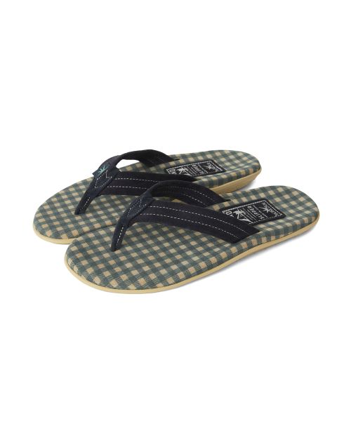 상품 이미지: Sunlove x Island Slipper Classic Suede Navy Gingham