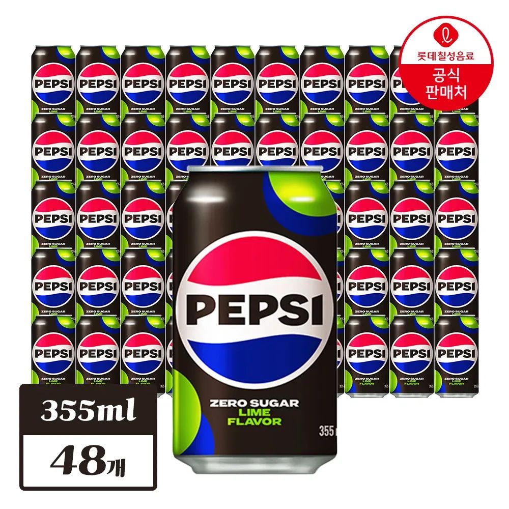 상품 이미지: 펩시 제로슈거 라임향 355ml x 48개