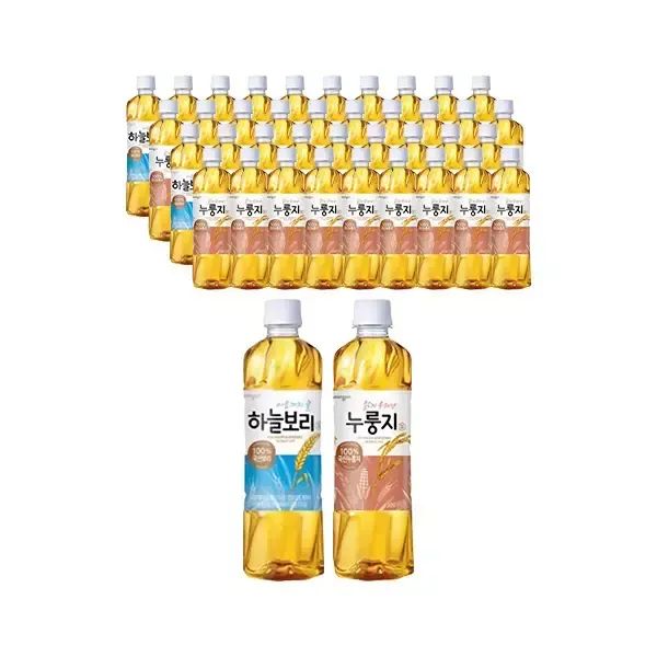 상품 이미지: 웅진 하늘보리 유/무라벨 랜덤 500ml, 20개 + 누룽지차 500ml, 20개