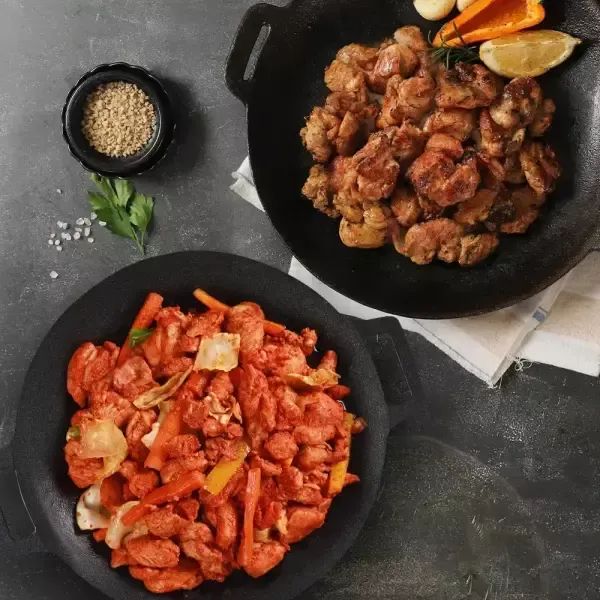 상품 이미지: 국내산 순살 춘천 닭갈비 500gx2팩 + 간장 닭갈비 500gx2팩