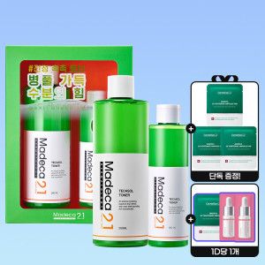 상품 이미지: 마데카21 테카솔 토너 기획세트 500ml+200ml+사은품(타이트닝앰플패드(2매) 3개)