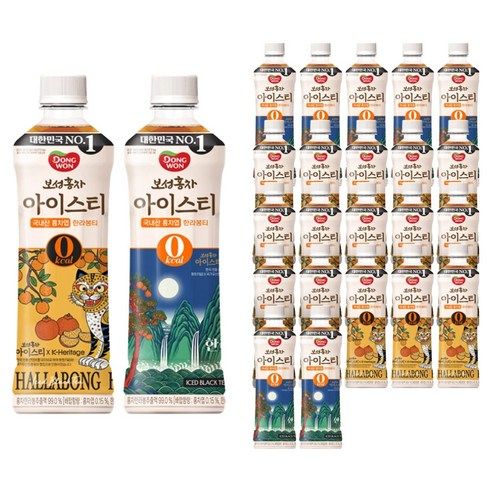상품 이미지: 동원보성홍차 한라봉 아이스티 랜덤발송, 500ml, 24개