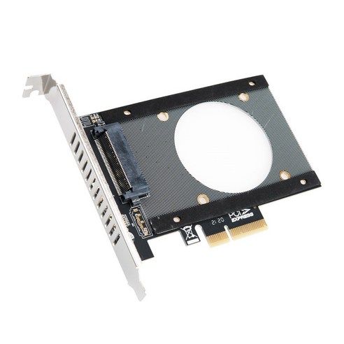 상품 이미지: 컴스 PCI Express 변환 컨버터 U.2 NVME SFF-8639 to PCI-E 4x 변환 카드 PC 브라켓