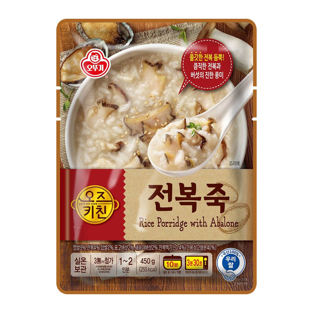 상품 이미지: [4개 이상 25% 할인] 오뚜기 오즈키친 전복죽 450g