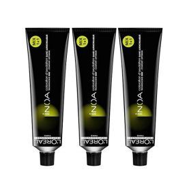 상품 이미지: LOreal rIs 로레알 이노아 4.15 미디엄 브라운 애쉬 마호가니 3 x 60ml 헤어 컬러 모니아 LP 컬러링 B01DRU