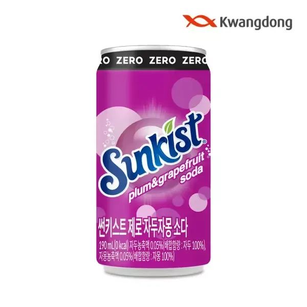 상품 이미지: [본사직영] 썬키스트 제로 자두자몽 소다 190ml 30입 (소비기한 26.12.24 이후)