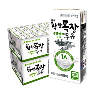 상품 이미지: 본사배송 건국우유 건국 착한목장 무항생제 멸균우유 190ml 48팩