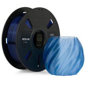 상품 이미지: 3D프린터 필라멘트 PETG 1kg 1.75mm Numakers 투명 블루 뱀부랩 AMS 호환