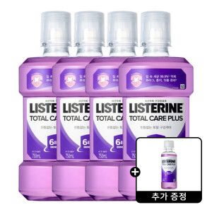 상품 이미지: 리스테린 토탈케어 플러스 750ml 4개 +리스테린 토탈케어플러스 100ml 1개 증정