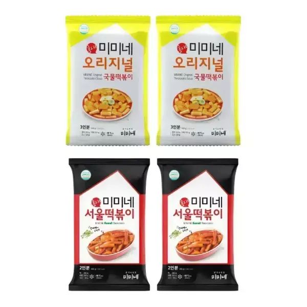 상품 이미지: 미미네 오리지널 2봉 + 서울 떡볶이 2봉 (10인분)