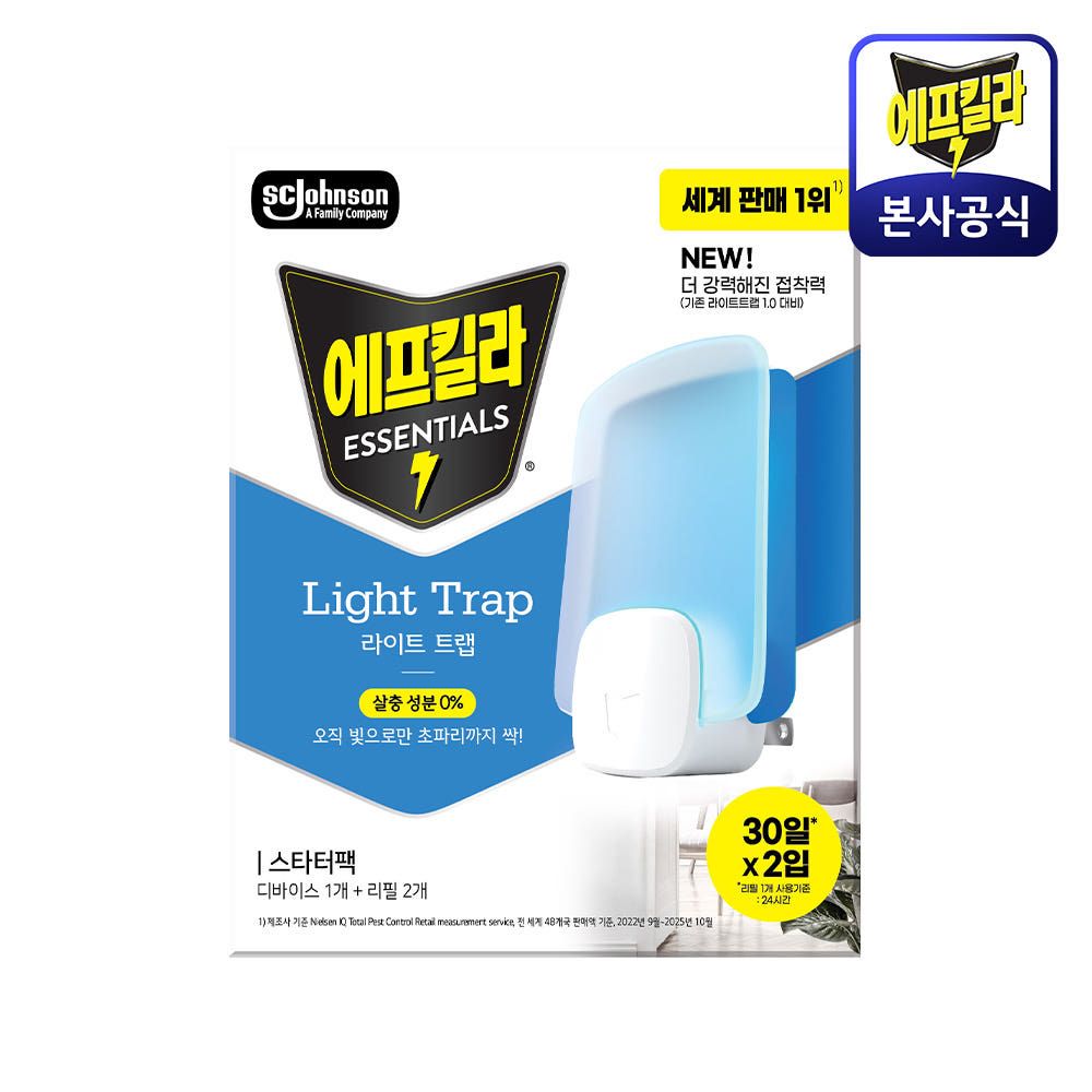 상품 이미지: 에프킬라 라이트트랩 기획팩(기기1개+리필2입) 파리 나방