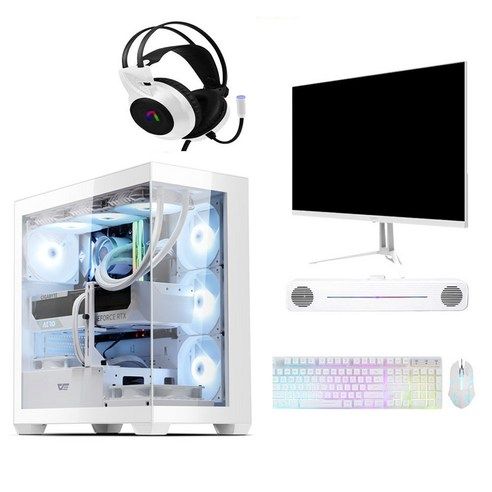 상품 이미지: 조립 컴퓨터 조립PC 게이밍 고사양 게임용 본체 롤 오버워치 메이플 배틀그라운드 팰월드 디아블로 피파 로아 마인크래프트 로블록스 호라이즌 컴퓨터본체