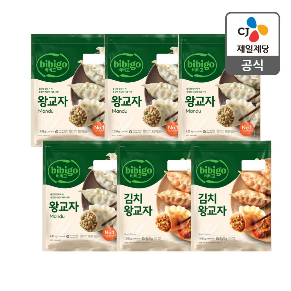 상품 이미지: 비비고 왕교자 1.05x6봉 만두기획팩 (고기4+김치2)