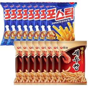 상품 이미지: 농심 포스틱 84g x 8봉 + 매운 새우깡 8봉