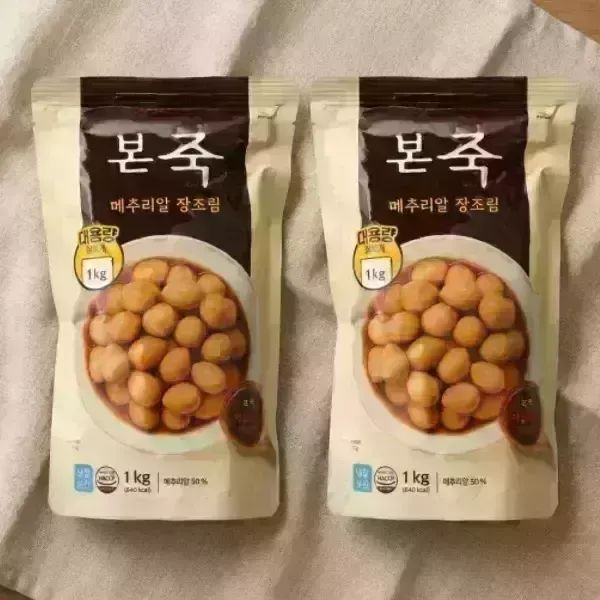 상품 이미지: 본죽 대용량 냉장 메추리알 장조림 1kg 2개