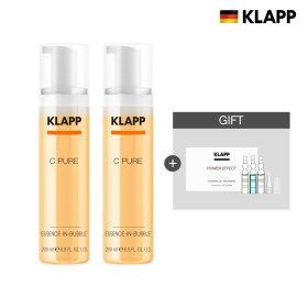 상품 이미지: 스페셜클랍 C-PURE C퓨어 에센스 인 버블 2병구성+증정 앰플 1박스 (앰플 EXP.26.11)