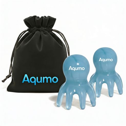 상품 이미지: Aqumo 문어 두피 괄사 마사지기, 블루, 1세트