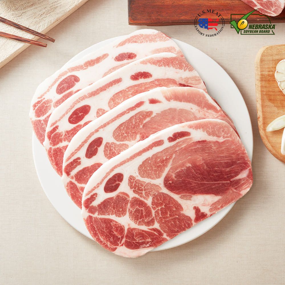 상품 이미지: 미트엔조이 목전지 구이용 제육용 찌개용 왕목살 2kg 돼지