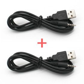 상품 이미지: USB-2.5mm 4극 AUX 케이블 1m 2개 1세트 U-AU2