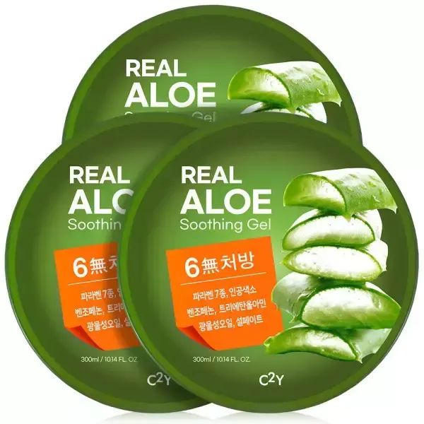 상품 이미지: c2y 알로에수딩젤 대용량 300ml 3개 수분크림