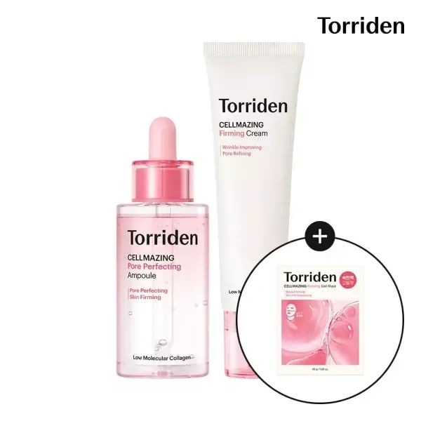 상품 이미지: [SET] 셀메이징 저분자 콜라겐 모공 탄력앰플 30ml + 콜라겐 크림 60ml (+겔 마스크 1매)