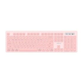 상품 이미지: 앱코 AK10 오피스 마스터 저소음 슬림 무선 키보드 핑크 WASD