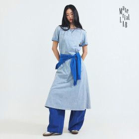 상품 이미지: (현대홈쇼핑)머티리얼랩 26SS 피그먼트 가먼트다잉 롱 원피스