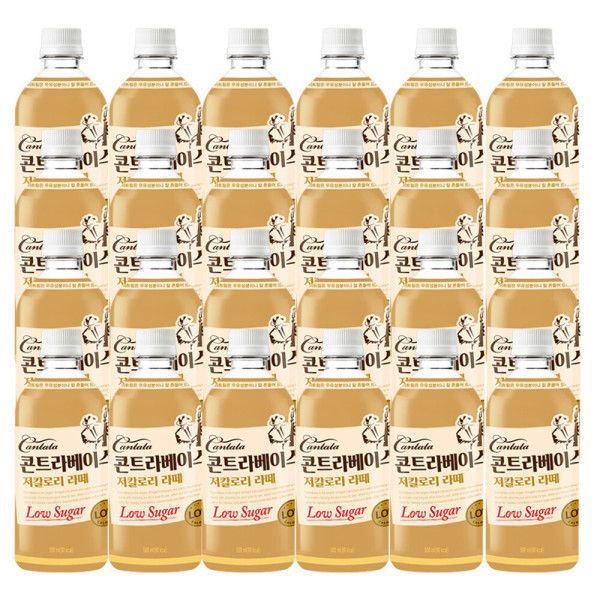 상품 이미지: 칸타타 콘트라베이스 콜드브루 저칼로리 라떼 500ml 24pet 콜드브루 커피/ 블랙커피/ 대용량 커피/ 커피음료