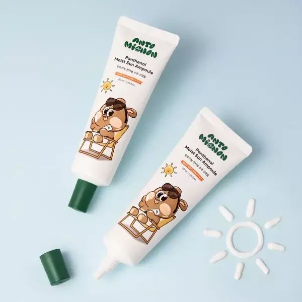 상품 이미지: [2개] 앙또미뇽 아기 선크림/선쿠션 모 SPF50 무기자차 유아 베이비 선앰플 어린이 키즈 초등학생